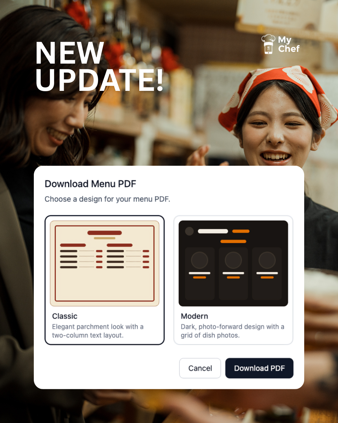 ARA Creative Lab Builds New MyChef.rest Menu Download Feature for Restaurants
